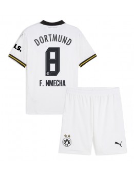 Borussia Dortmund Felix Nmecha #8 Ausweichtrikot für Kinder 2024-25 Kurzarm (+ Kurze Hosen)